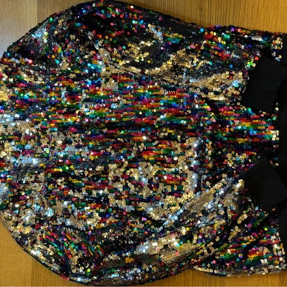 Women’s CRESAY Colorful, Sequins Jacket Size Large Evening, Festive, Coquette - Picture 2 of 3